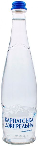 Вода Карпатська джерельна минеральная сильногазированная 0.5 л (4820051241261)