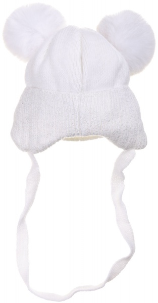 Шапочка дитяча для дівчинки Kraft+ р.42-44 білий 1740 