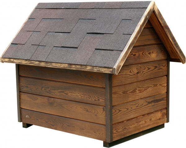 Будинок для собак Класика 970х690 мм сосна термо двоскатний дах оброблений