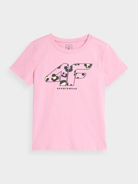 Футболка 4F TSHIRT F1008 4FJSS23TTSHF1008-56S р.152 рожевий