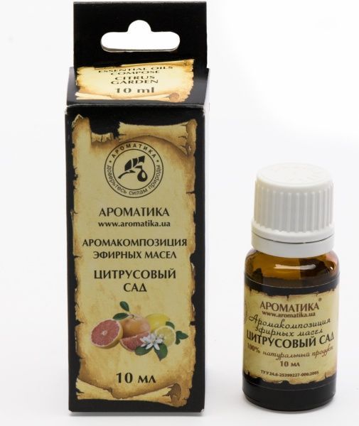 Аромакомпозиція Ароматика Цитрусовый сад 10 мл 