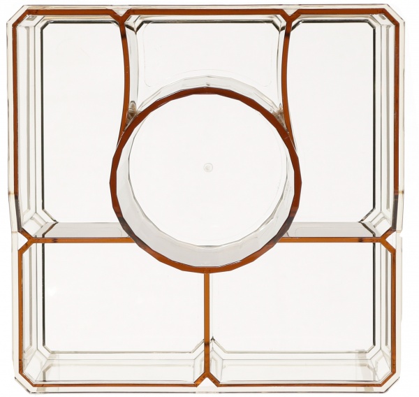 Органайзер для косметики Cute 18x18x11.6 см бежевий 