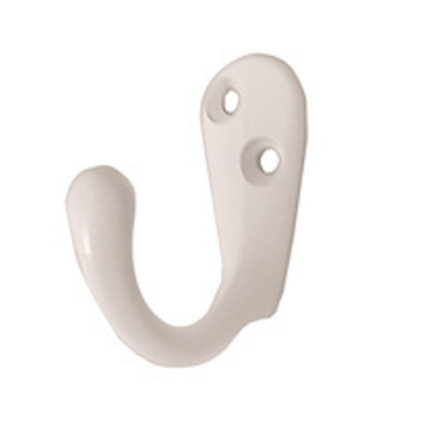 Крючок мебельный  Larvij LK0101WH белый