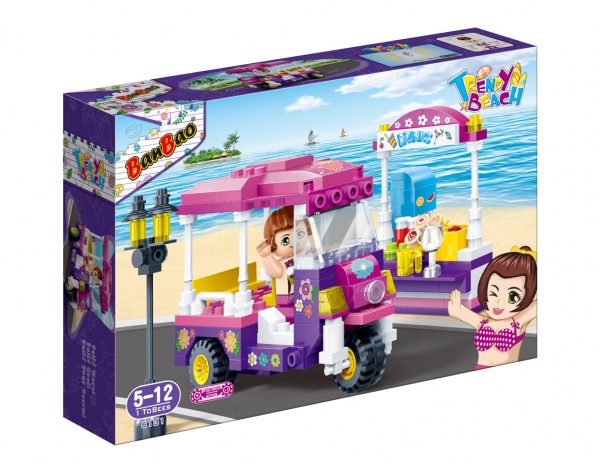 Конструктор BanBao trendy beach трьозколисний мотоцикл 6131