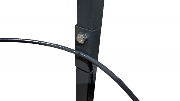 Стійка для пакетів зі знімним тримачем кошика (графіт)