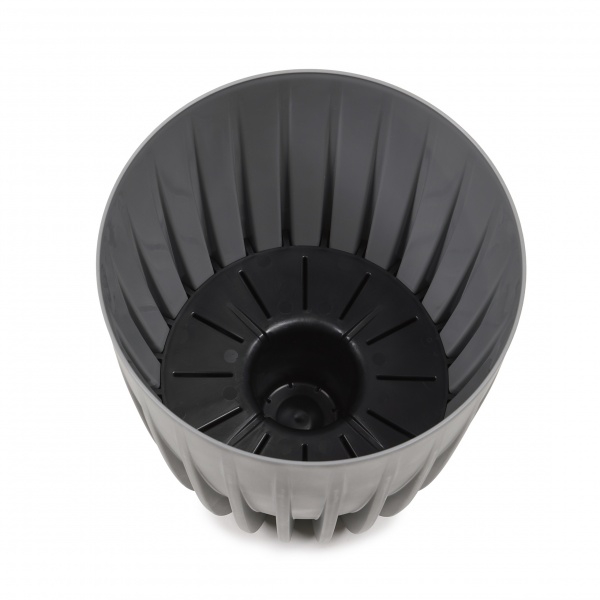 Кашпо пластикове Ламела Міра 300 круглий 12 л крем (MIRA 300) 