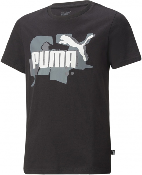 Футболка Puma ESS+ STREET ART LOGO TEE B 67327401 р.110 черный