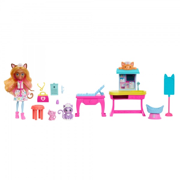 Ігровий набір Enchantimals Медичний кабінет пані Кішечки HLH22