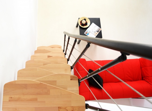 Лестница Minka Holz- & Metallverarbeitungs модульная NIZZA (ступени - Бук) 