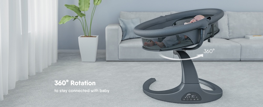 Укачивающий центр Babybond 79х69х58 см темно-серый PD-B05D