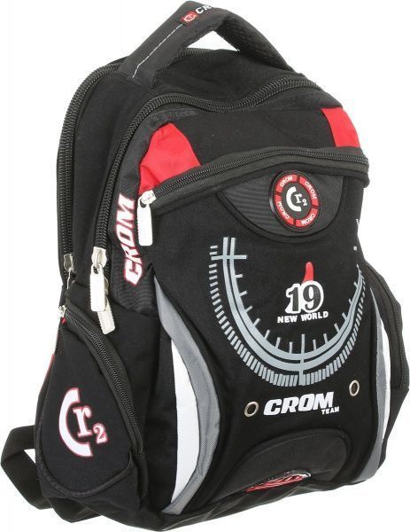 Рюкзак школьный Crom красно-черный