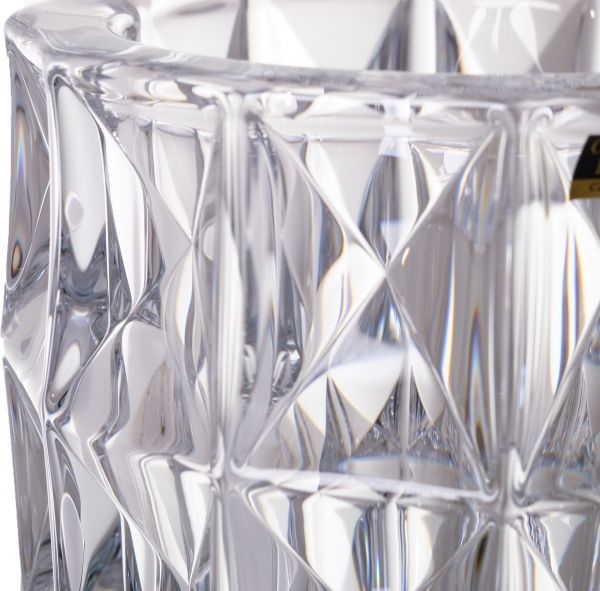 Ваза стеклянная прозрачная Diamond 25.5 см Bohemia