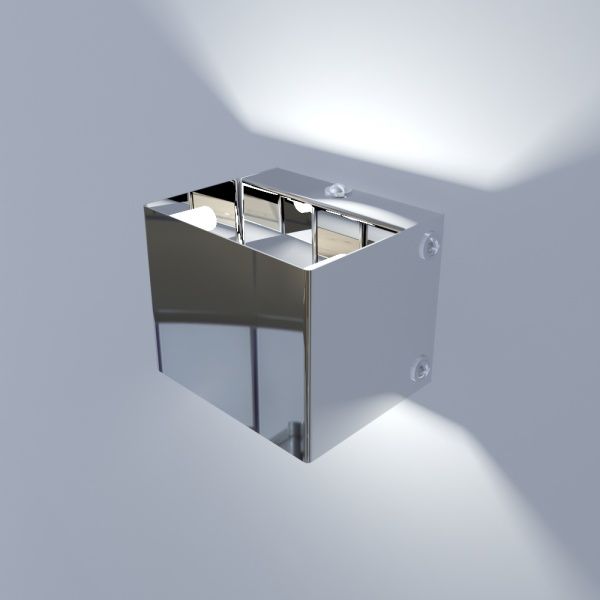 Светильник настенный Iterna 2Qube G4 хром 