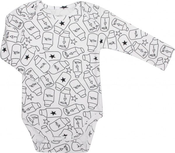 Боди Фламинго ясельный 2 шт. р.68 черный/меланж 449-222 