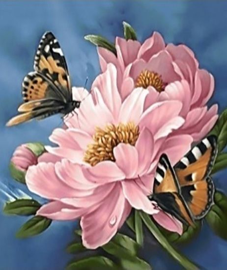 Набір для творчості зі стразами на підрамнику Ніжний поцілунок 40х50 см Діамантові ручки 