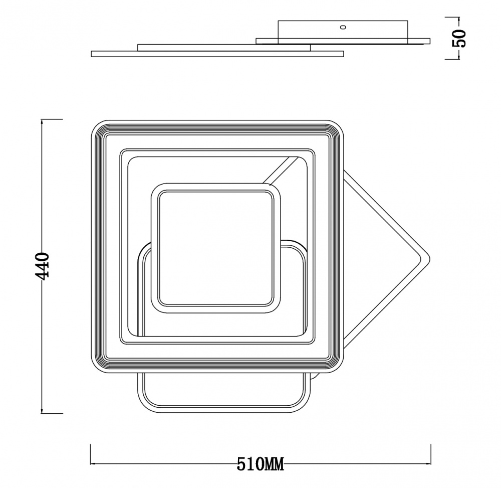 Люстра светодиодная Hopfen HUGGE-105S WH 105 Вт LED-модуль белый
