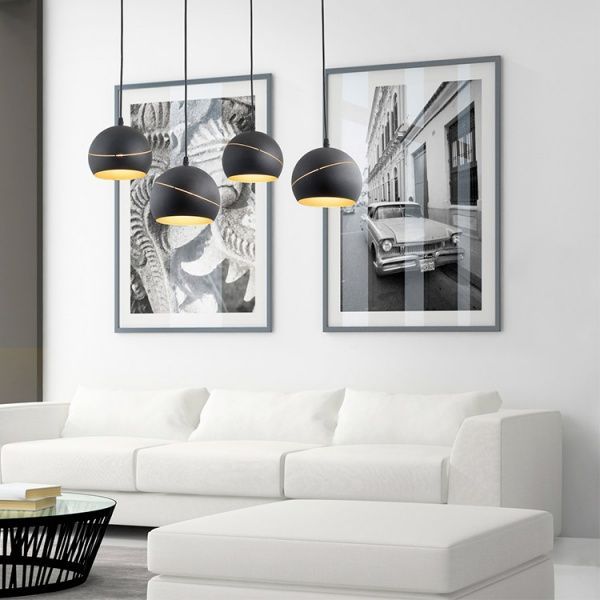 Подвес TK Lighting Yoda Black Orbit 1PL 1x60 Вт E27 черный/золото 