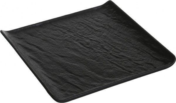 Блюдо квадратне Lavastone Black Surf 17,5x17,5 см 