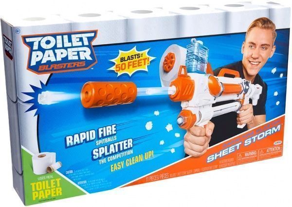 Бластер Jakks Pacific Sheet Storm з туалетного паперу у коробці 35,5 x 61 x 11 см. 150301