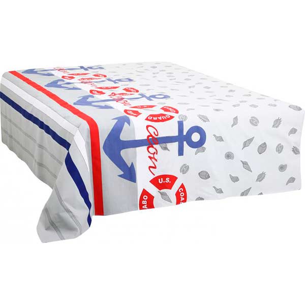 Комплект постельного белья Морской 1,5 разноцветный UP! (Underprice) 