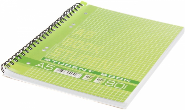 Блокнот А5 спираль 80 л КВ5580