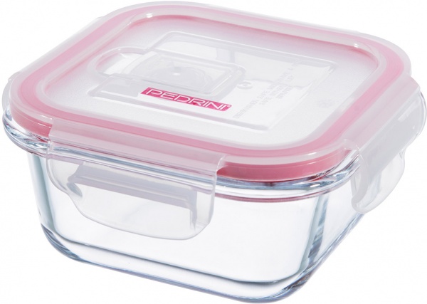 Контейнер пищевой квадратный 320 мл 12х12х5,3см 04GD221 Pedrini