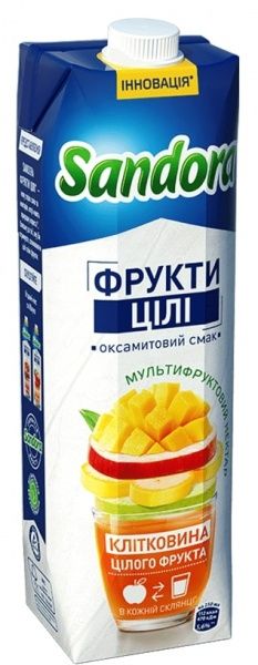 Нектар Sandora Целые Фрукты Мультифруктовый 0,5л (4823063114486) 
