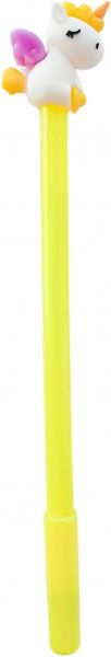 Ручка кулькова Лідер Канц Єдиноріг з крилами жовтий 6537 