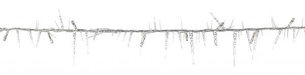 Электрогирлянда линейная внутренняя встроенный светодиод (LED) 30 ламп 1,8м Сосульки синие 