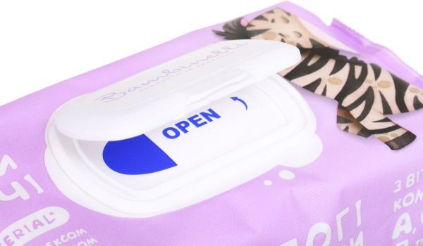 Дитячі вологі серветки Bambinelli Antibacterial з вітамінним комплексом А, С, Е та Д-пантенолом 72 шт.