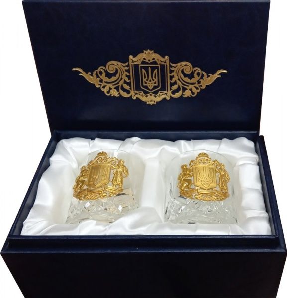 Сундучок 2 стакана для виски КО Купола