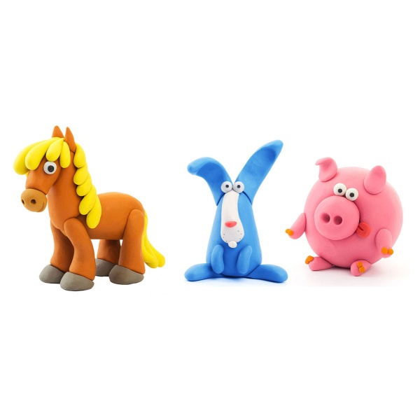 Набір для ліплення Lipaka Поросятко, конячка, кролик 60023-UA01