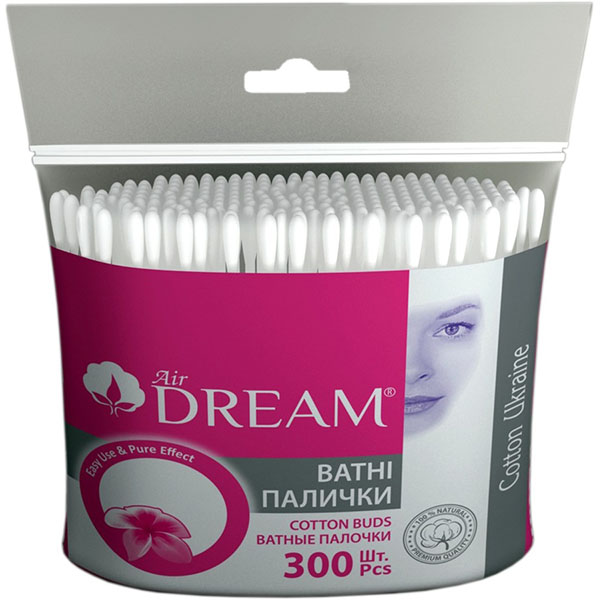 Ватные палочки Аir Dream 300 шт. (мягкая)