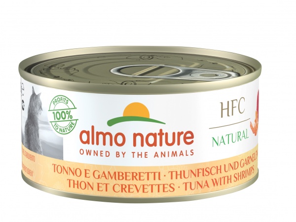 Консерва Almo Nature HFC Cat Natural с тунцом и креветками 150 г