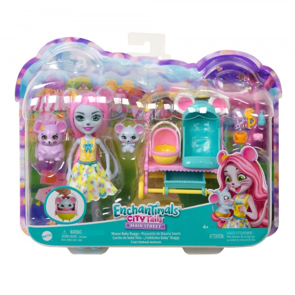 Игровой набор Enchantimals Семья Мышонка Маурии HKR57