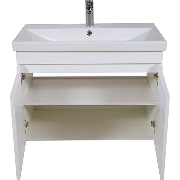 Тумба Aqua Rodos Омега консольная 80 с умывальником Frame (АР000040334)