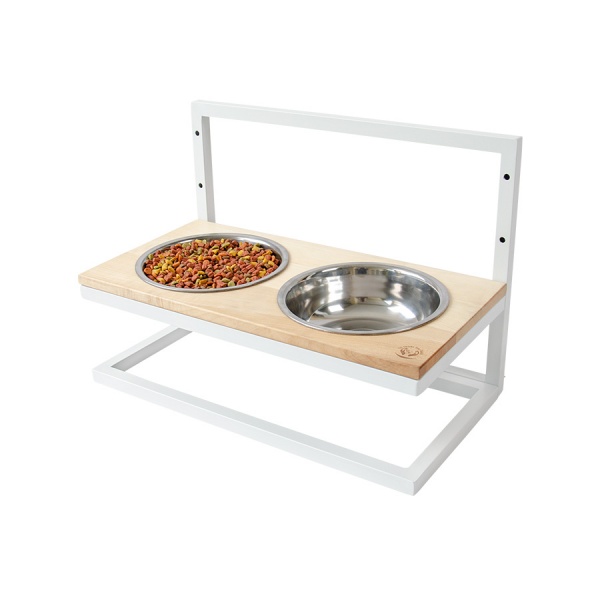 Миска двойная 10 центів для Джека №5 M/L/XL 2х1250 мл білий