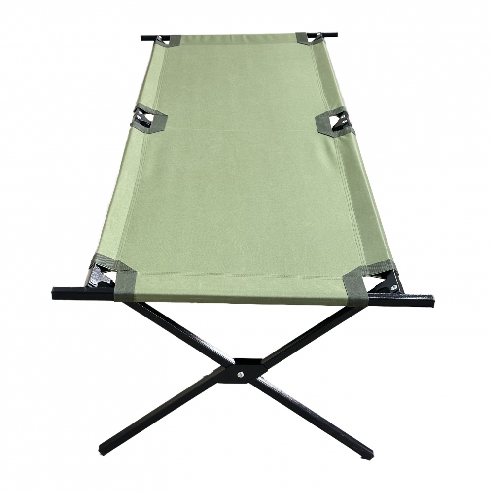 Раскладушка полевая типа NT усиленная зеленая Metalzavod