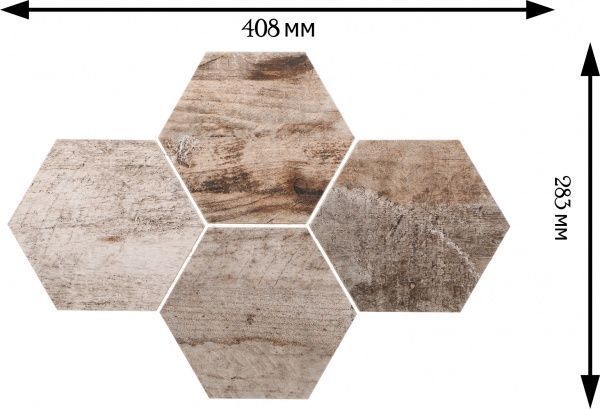 Плитка Konskie group Timber mix heksagon 28,3x40,8 