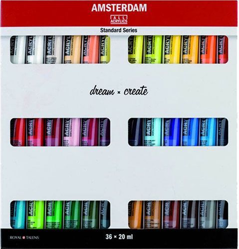 Набір фарб акрилових Amsterdam Standard 36 кольорів 20 мл Amsterdam Standart Royal Talens
