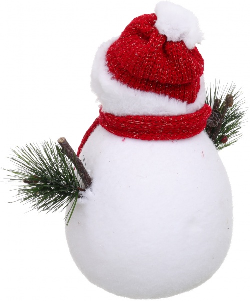 Декорация новогодняя Снеговик в шапке и шарфике 37 см EPI-LXA7839 