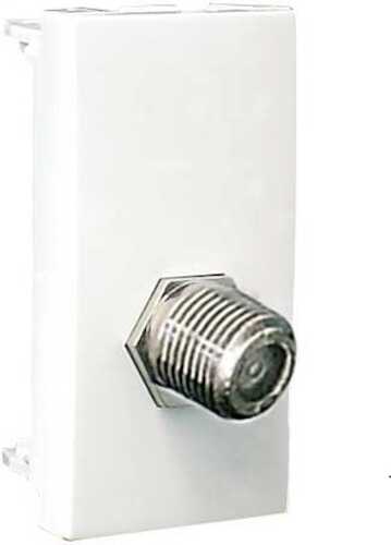 Розетка TV/FM Efapel Quadro тип F без кришки білий матовий 4697912 SBM