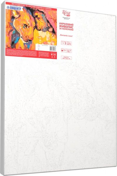 Картина за номерами Romantic Lions 35х45 см Rosa Start 