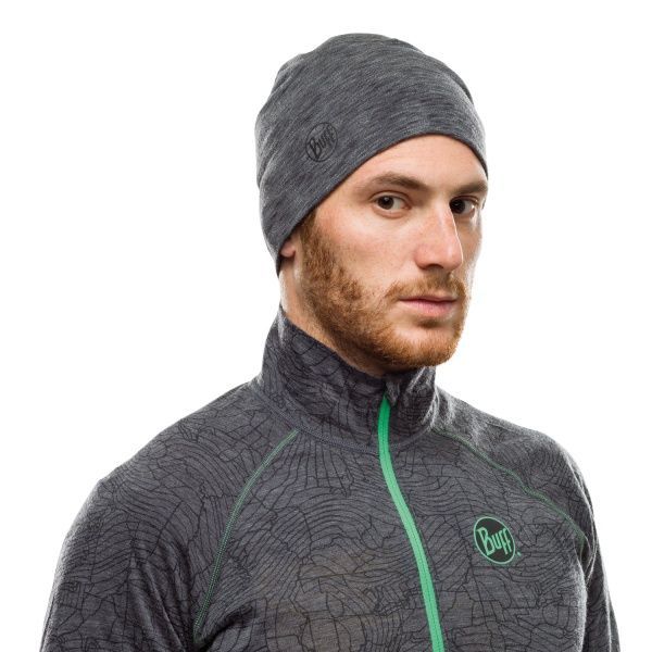 Шапка BUFF MIDWEIGHT_MERINO_WOOL_HAT_MULTI_STRIPES BU 118008.901.10.00 OS серый
