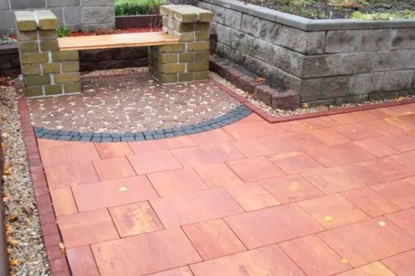 Тротуарна плитка Золотой Мандарин Моноліт 600x400x80 мм тренто