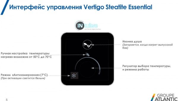 Бойлер Atlantic Vertigo Steatite Essential 50 MP-040 2F 220E-S (1500W) 40 л