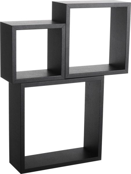 Комплект полок Пуасси черный 