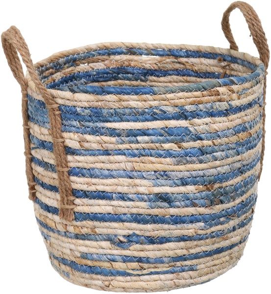 Корзина с ручками средний 34х34 см синий