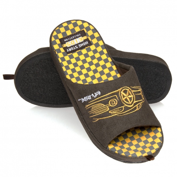 Капці дитячі для хлопчика Home Story р.33 коричневий 210852-4 