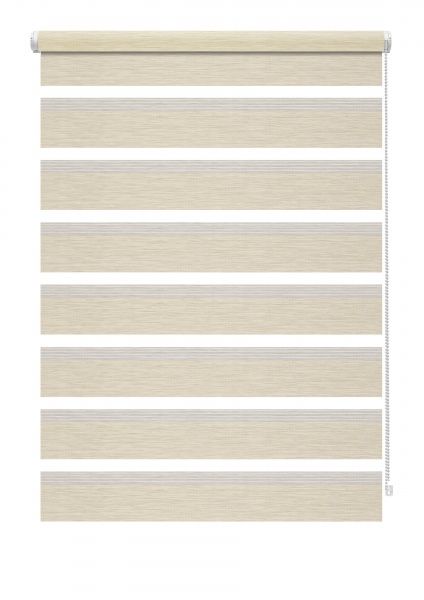 Ролета день-ночь Gardinia Мини Зебра 42,5x150 см кремовая 